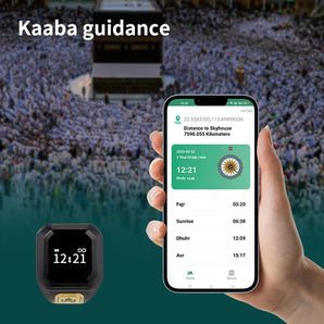 Smart Digital Tasbeeh Counter Zikr Ring – OLED Display, APP Control, Waterproof