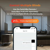 SwitchBot Blind Tilt - Automatic Smart Window Blinds with Remote Control - Home Genius