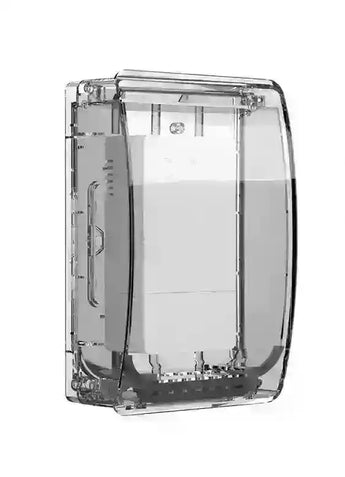 Clear plastic cover for smart wifi electric geyser switch/controller. Waterproof and dustproof for max durability.
