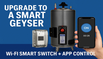 Smart WiFi Electric Geyser Controller- WiFi Control for Your Electric Geyser - Home Genius Pakistan