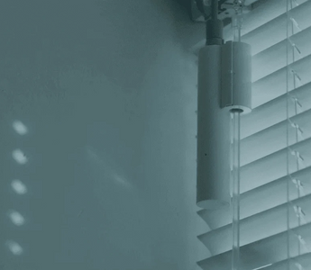 Smart blinds motor installed on window blinds for home automation