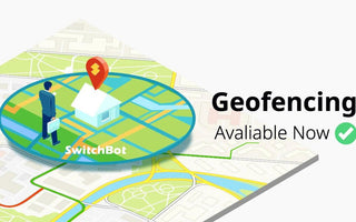 Geofencing feature for smart home automation with map and house icon
