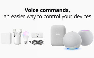 Voice-controlled smart home devices including smart switches, bulbs, and assistants for easy automation