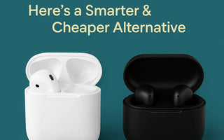 White and black TWS wireless earbuds with charging cases, smarter AirPods Pro alternative in Pakistan