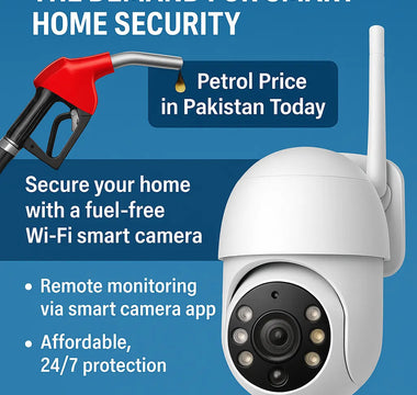 Wi-Fi smart camera for home security with remote monitoring and 24/7 protection