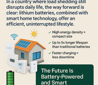 Smart home tech with lithium batteries for uninterrupted power and efficiency