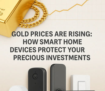 Smart home security devices including camera, lock, switch, and plug protecting gold investments in Pakistan