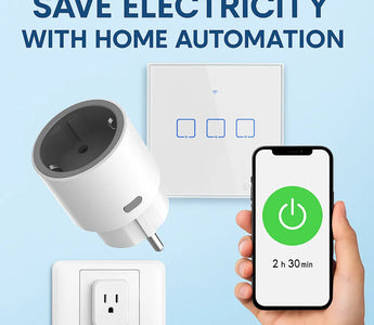 Smart home automation with WiFi switch, smart plug, and app control to save electricity