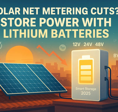 Solar panel and lithium battery for home energy storage, 12V 24V 48V smart power backup solution