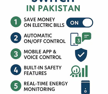 7 benefits of smart geyser switch in Pakistan with energy savings and mobile control