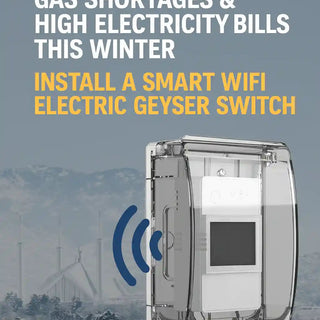 Smart WiFi electric geyser switch for winter energy savings