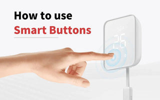 Hand tapping smart button on WiFi smart switch for home automation control