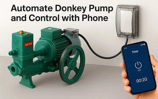 Smart WiFi donkey pump control system with mobile phone app automation