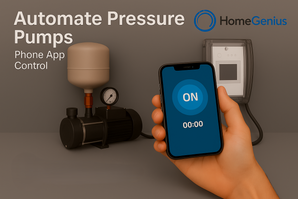 Smart Switch (20A) for Water Pump & Pressure Pump upto 3.75hp | WiFi Control for Home Automation