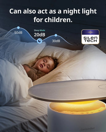 SwitchBot Air Purifier with night light for children