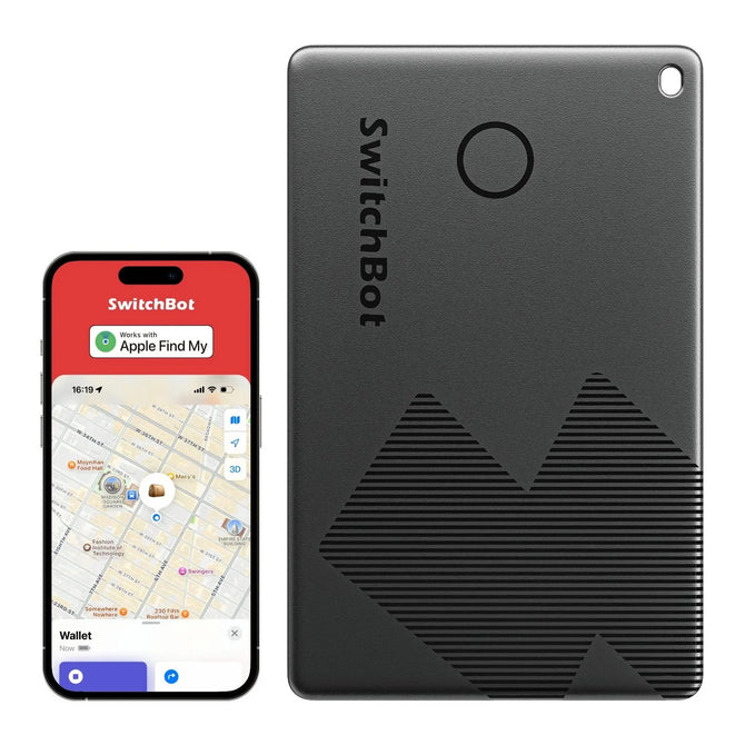 SwitchBot Wallet Finder Card - Ultra Slim GPS Location Tracker - Home Genius