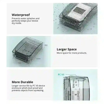 wifi geyser controller waterproof box, durable and dustproof